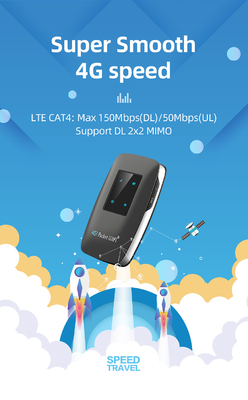 4 LED-Indiction wifi 4G LTE MiFi Router mit Batterie 3000mAh