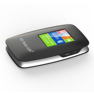 Tasche 3000mAh WIFI-Krisenherd-mobiler Router 4G mit Schirm-Schwarzem entriegelte