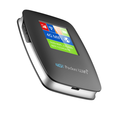 Tasche 3000mAh WIFI-Krisenherd-mobiler Router 4G mit Schirm-Schwarzem entriegelte