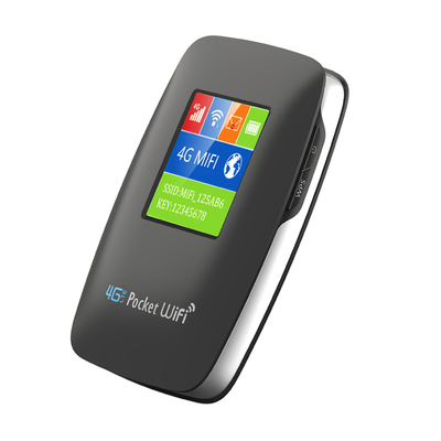 Tasche 3000mAh WIFI-Krisenherd-mobiler Router 4G mit Schirm-Schwarzem entriegelte