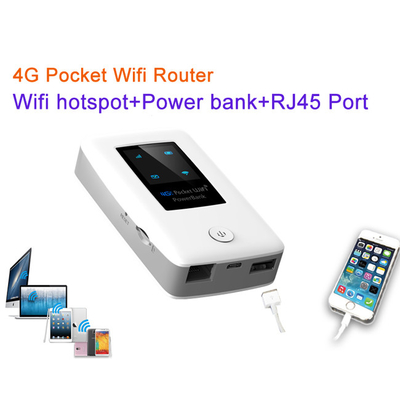 drahtloser Taschen-Router 5000mAh 4G mit RJ45 Wan Lan Port