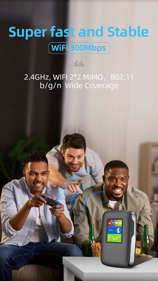 WIFI-Krisenherd Router 3000mAh 4G LTE drahtloser MiFi mit LCD-Bildschirm-internationalem Band